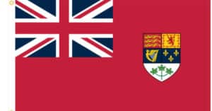 Canadian yacht ensign flag circa 1921-1957.