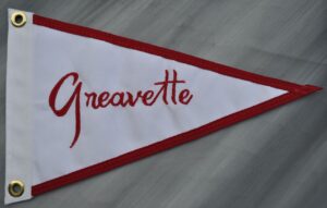 Greavette burgee flag 1945 forward.