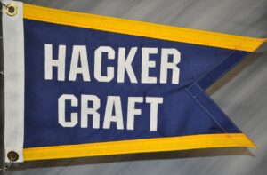 Hacker Craft 1930-1942 burgee flag.