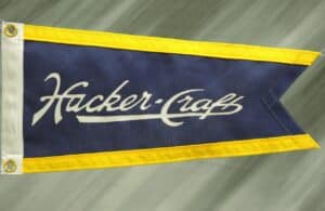 Hacker Craft 1946-1955 burgee flag.