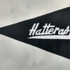 Hatteras burgee pennant flag in black16x24 back side.