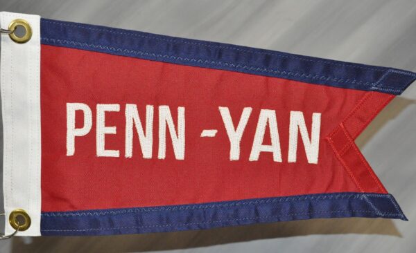 Penn Yan burgee pennant flag circa early 1950s.