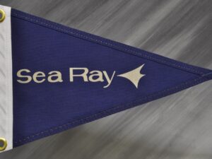 Sea Ray burgee pennant flag circa 1960s.