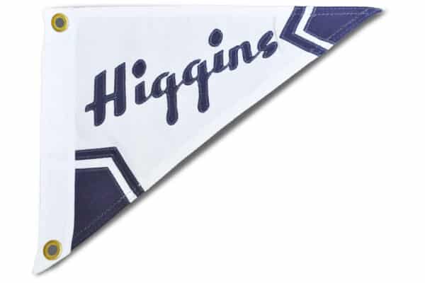 Higgins Navy Blue Slanted Front