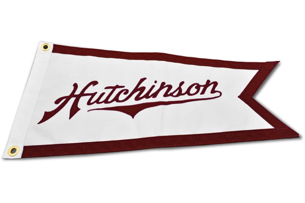 Hutchinson Burgee Pennant Flag - Skipper Rudy | Classic Boat Flags
