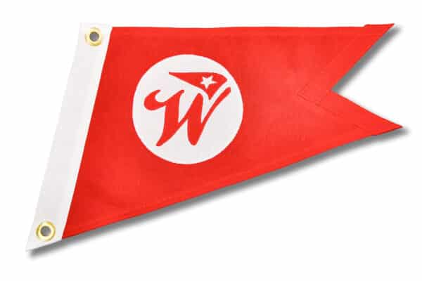 Woody Boater red base raked front