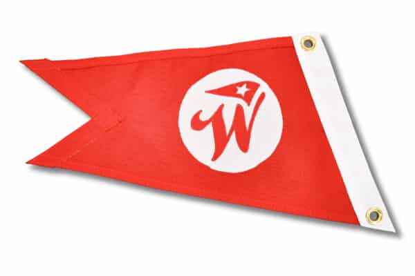 Woody Boater red base raked back